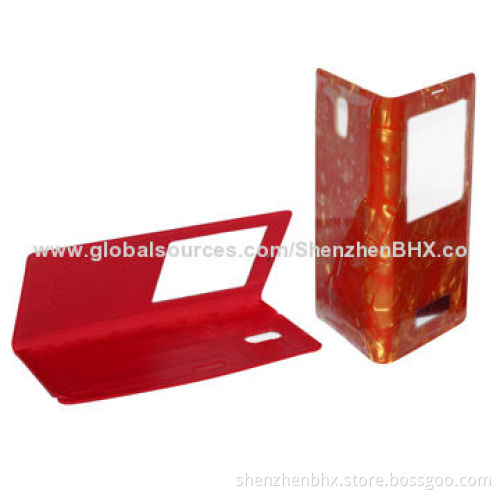 Special PU leather with back cover for Samsung S5